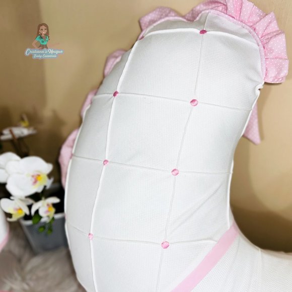 Pink teddy bear nursing pillow - Picture 3 of 5